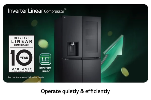 [RENTAL] 508L French Door Fridge with InstaView in Essence Matte Black Finish - Image 3